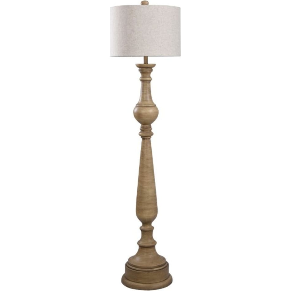 stlc beige floor lamp   
