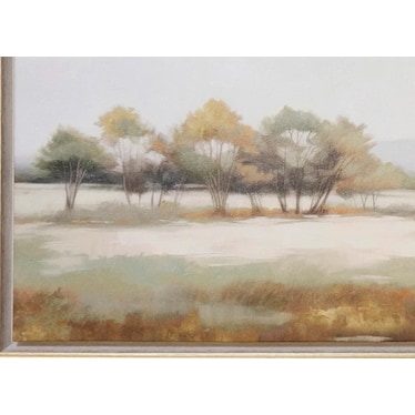 Earthy Trees Framed Canvas Art 60"W x 30"H