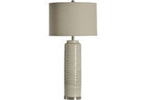 stlc beige table lamp   