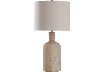 stlc beige table lamp   