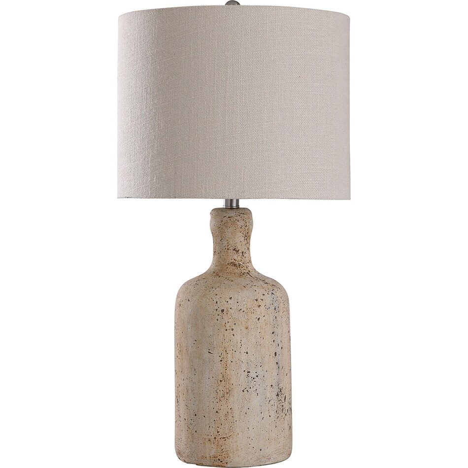 stlc beige table lamp   