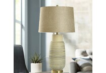 stlc beige table lamp   