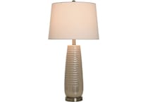 stlc beige table lamp   