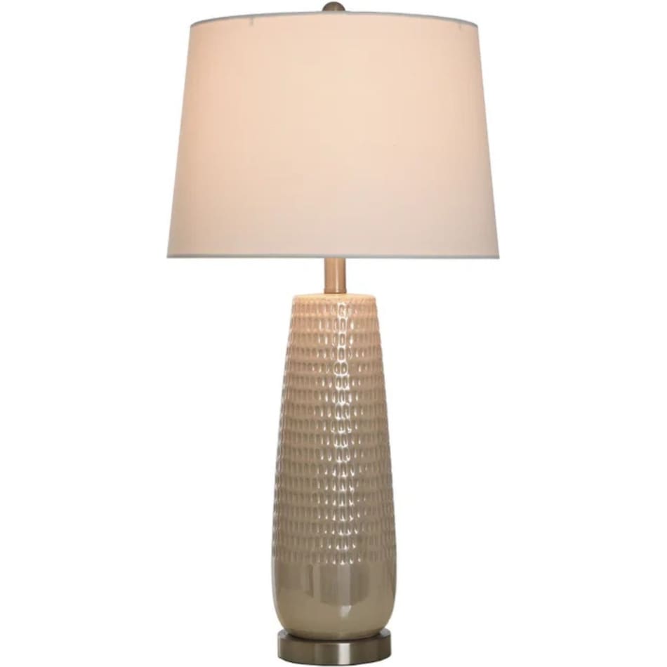 stlc beige table lamp   