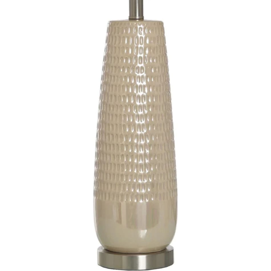 stlc beige table lamp   