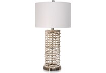 stlc beige table lamp   
