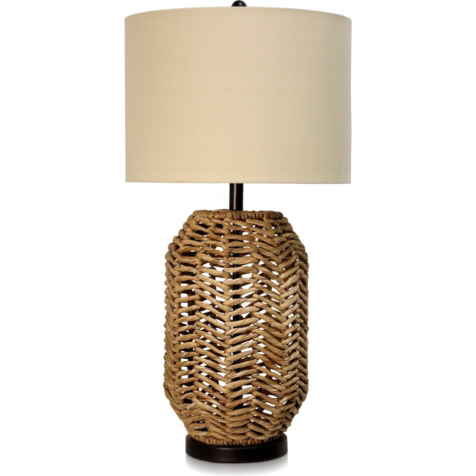 stlc beige table lamp   