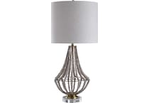 stlc beige table lamp   