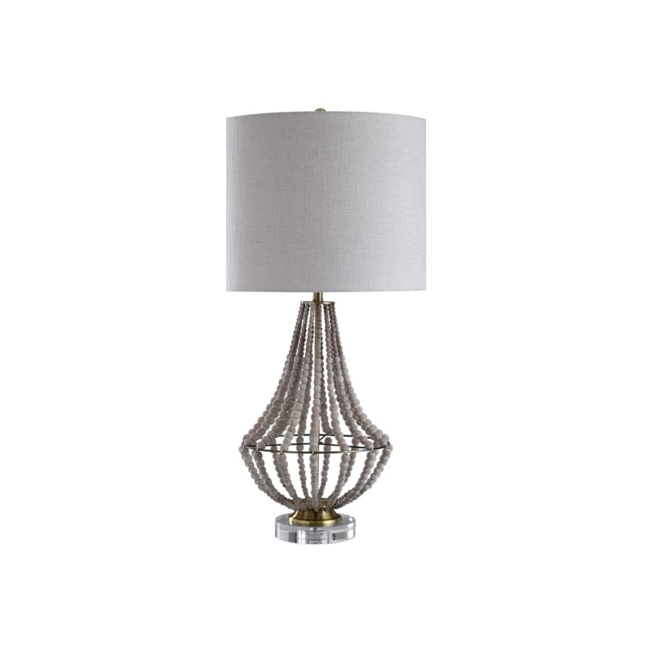 stlc beige table lamp   