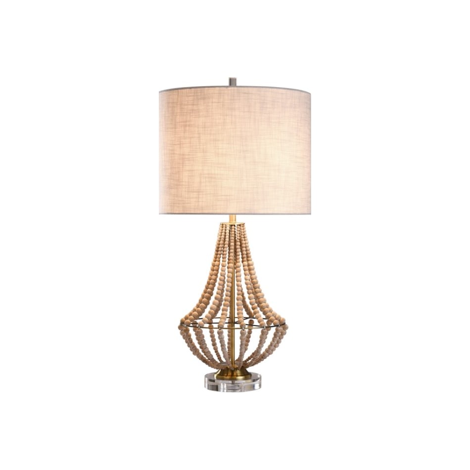 stlc beige table lamp   