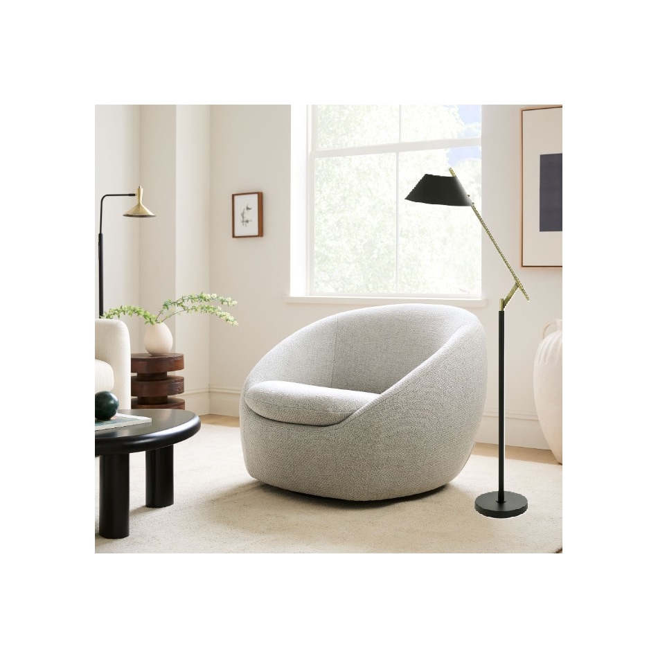 stlc black floor lamp   