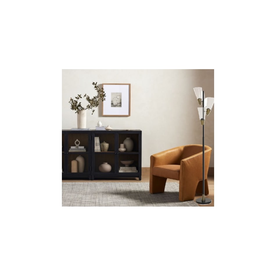 stlc black floor lamp   