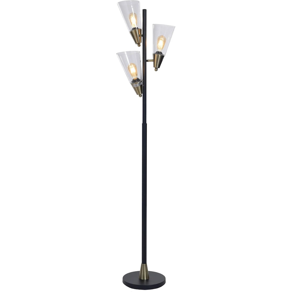 stlc black floor lamp   