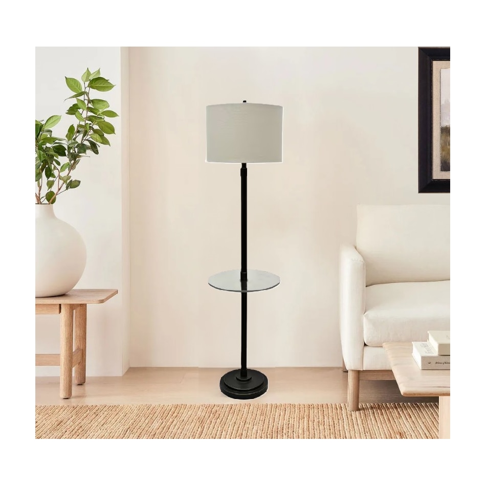 stlc black floor lamp   