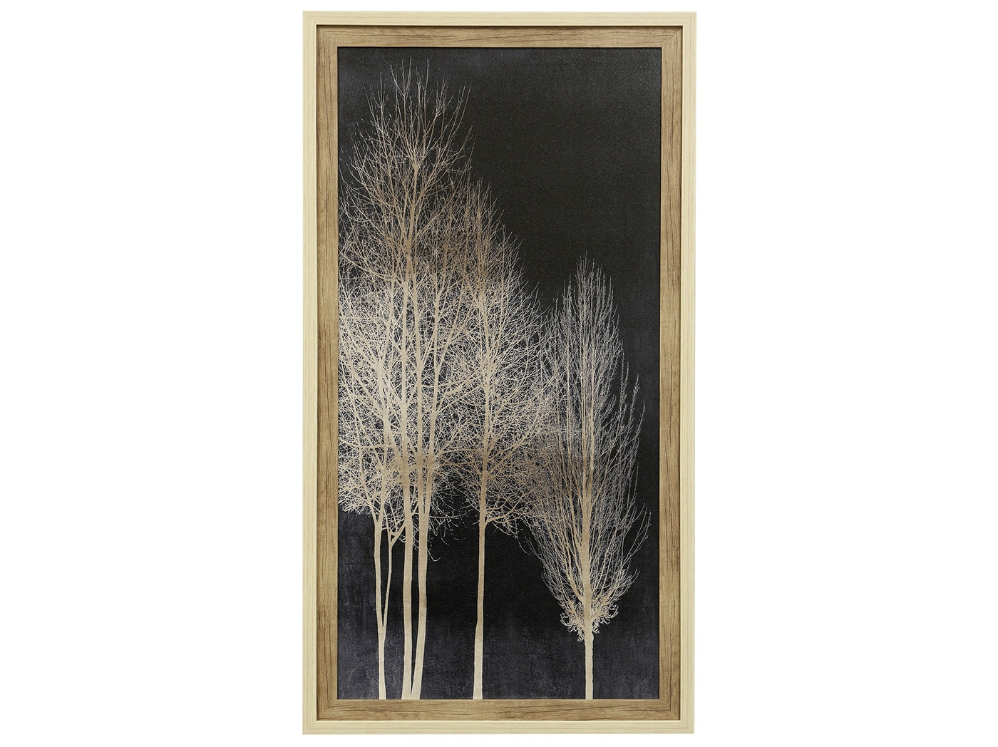 Ivory and Black Trees I Textured Framed Print 29