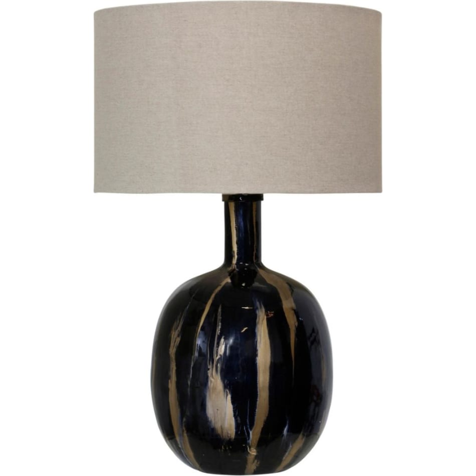 stlc black table lamp   