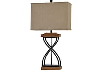 stlc black table lamp   