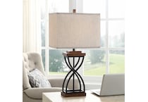 stlc black table lamp   