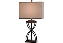 stlc black table lamp   