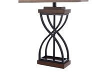 stlc black table lamp   