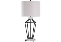 stlc black table lamp   
