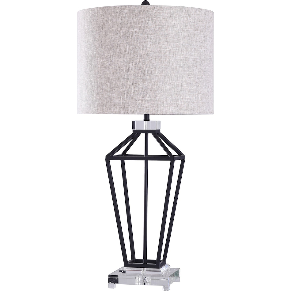 stlc black table lamp   