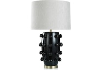 stlc black table lamp   