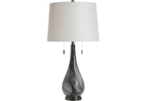 stlc black table lamp   
