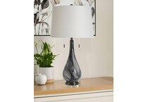 stlc black table lamp   