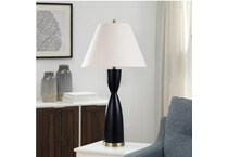 stlc black table lamp   