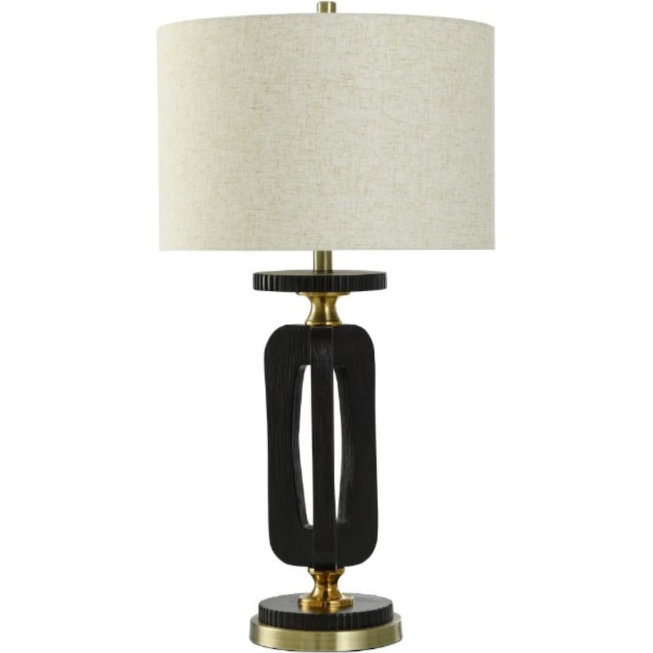 stlc black table lamp   