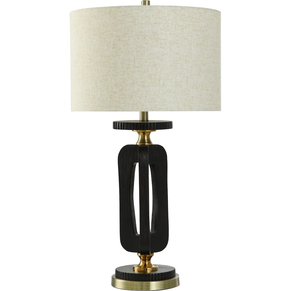 stlc black table lamp   