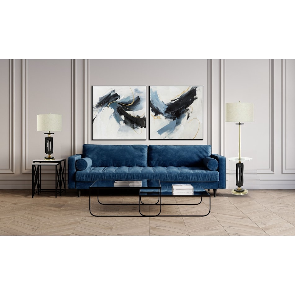 stlc black table lamp   