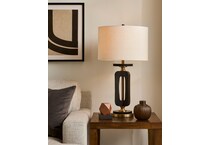 stlc black table lamp   