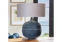 stlc blue table lamp   