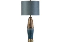 stlc blue table lamp   