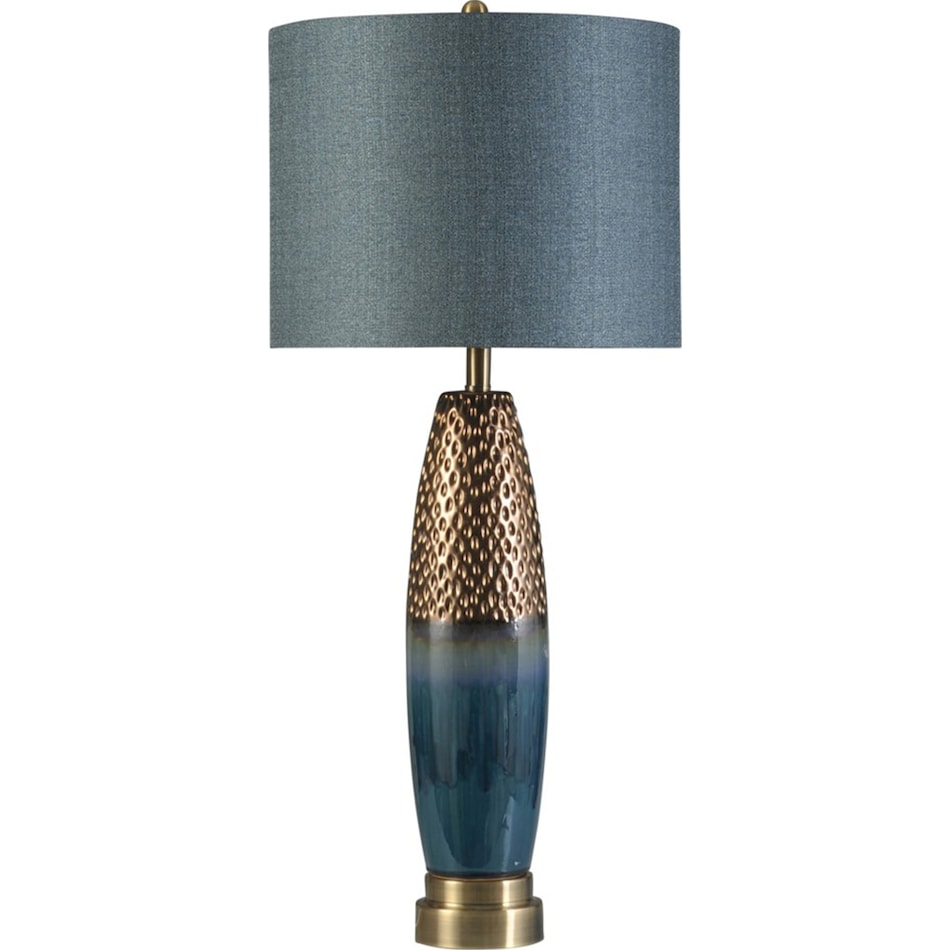 stlc blue table lamp   