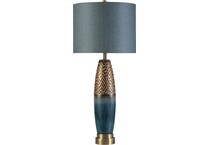 stlc blue table lamp   