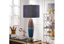 stlc blue table lamp   