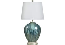 stlc blue table lamp   