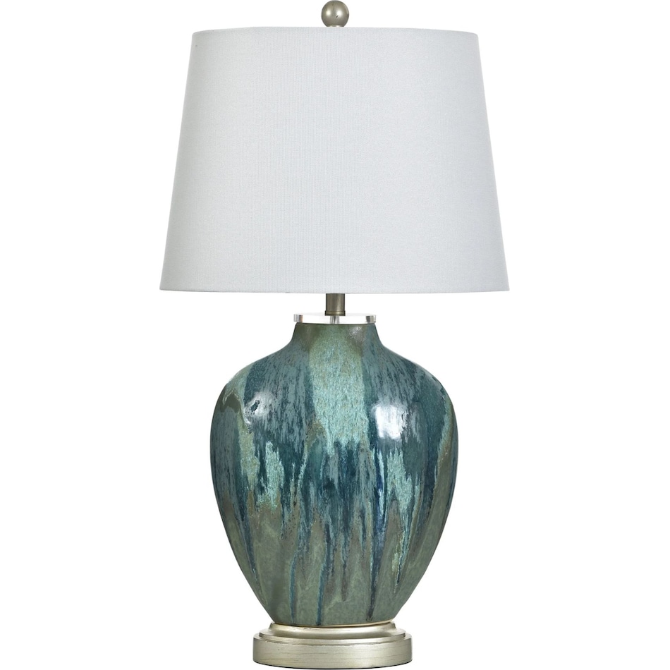 stlc blue table lamp   