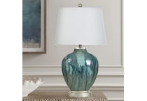 stlc blue table lamp   