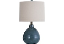 stlc blue table lamp   