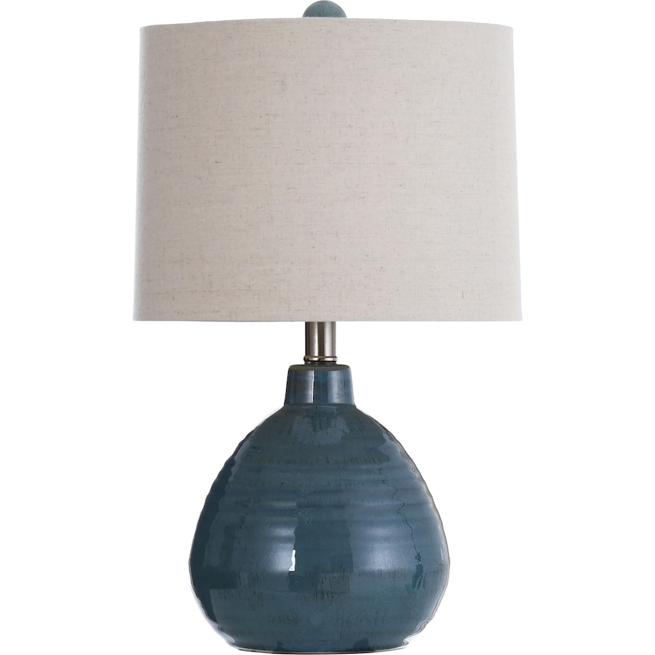 stlc blue table lamp   