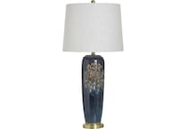 stlc blue table lamp   