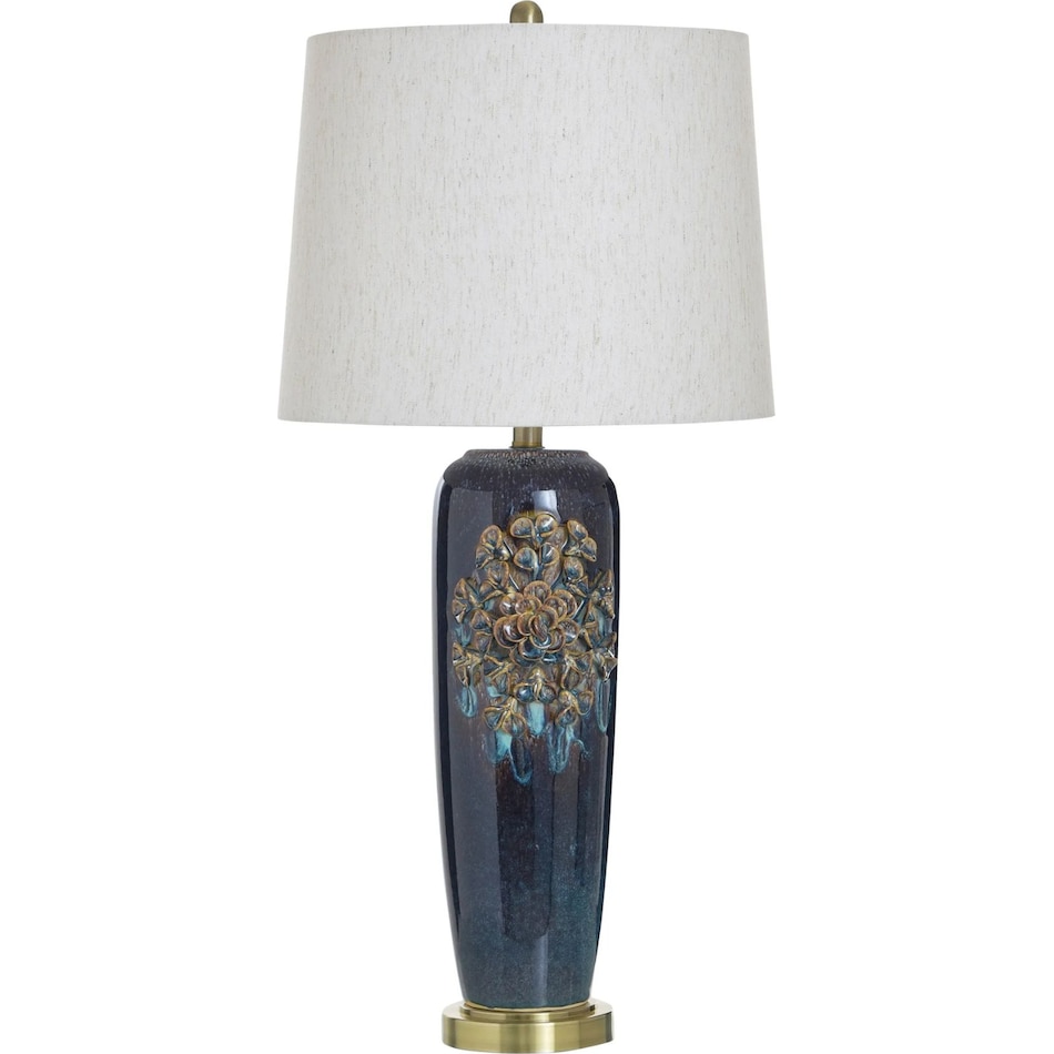 stlc blue table lamp   