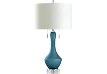 stlc blue table lamp   