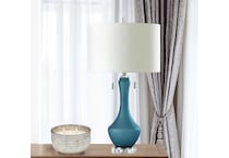 stlc blue table lamp   