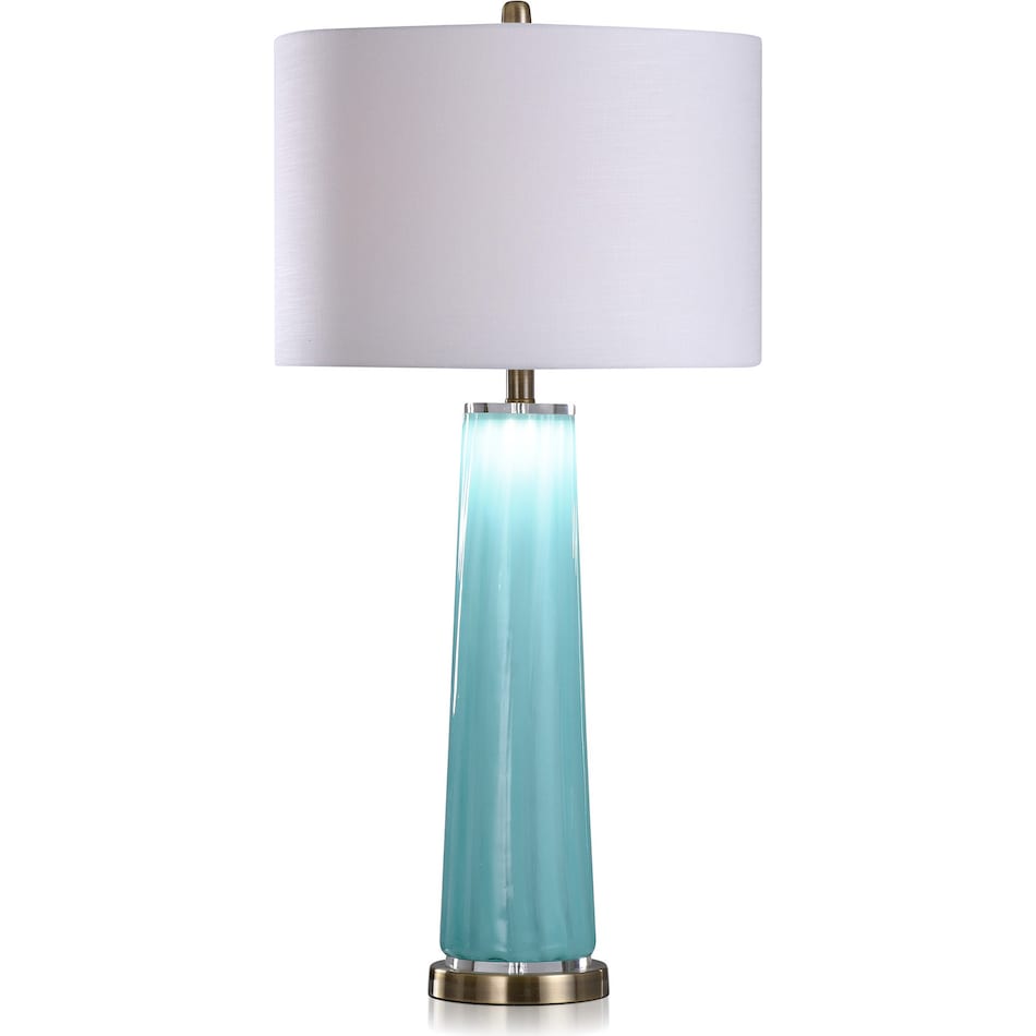 stlc blue table lamp   