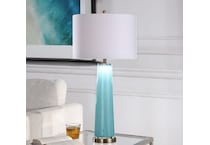 stlc blue table lamp   
